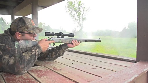 CVA .50 cal. Optima V1 SS / Camo Black Powder Muzzleloader Rifle with Scope - image 10 from the video